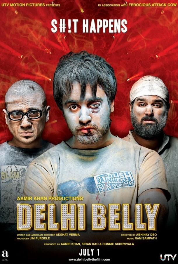 Однажды в Дели / Delhi Belly (2011) 